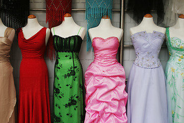 Image showing Evening gowns.