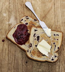 Image showing Blueberry Swirl Bread Toasts