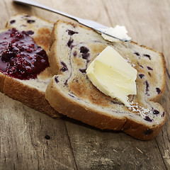 Image showing Blueberry Swirl Bread Toasts