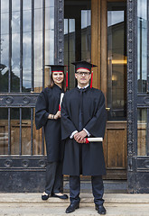 Image showing Couple in the Graduation Day