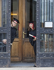 Image showing Couple in the Graduation Day