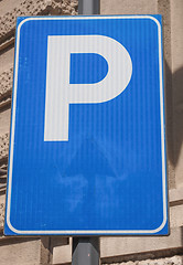 Image showing Parking sign