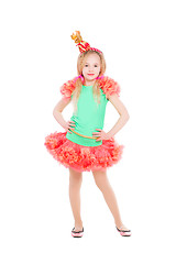 Image showing Beautiful girl posing in candy suit