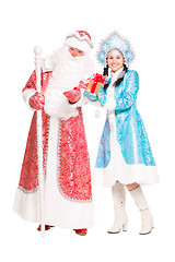 Image showing Father Frost and Snow Maiden