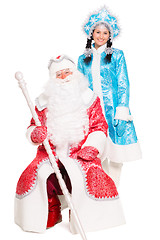 Image showing Father Frost and Snow Maiden