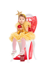 Image showing Little girl wearing lush dress