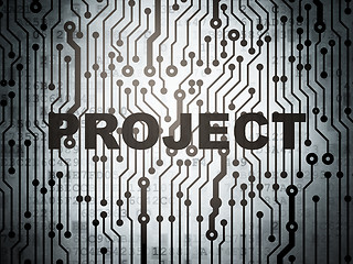 Image showing Business concept: circuit board with Project