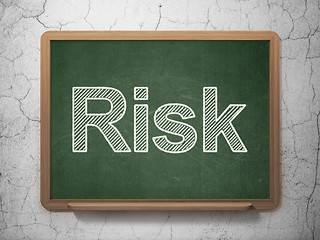 Image showing Business concept: Risk on chalkboard background