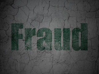 Image showing Safety concept: Fraud on grunge wall background