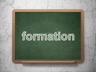 Image showing Education concept: Formation on chalkboard background