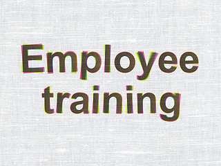 Image showing Education concept: Employee Training on fabric background
