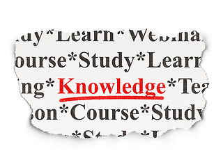 Image showing Education concept: Knowledge on Paper background