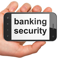 Image showing Banking Security on smartphone