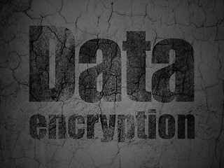 Image showing Privacy concept: Data Encryption on grunge wall background