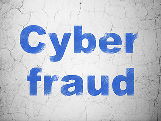 Image showing Privacy concept: Cyber Fraud on wall background