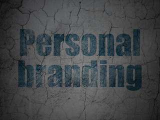 Image showing Marketing concept: Personal Branding on grunge wall background