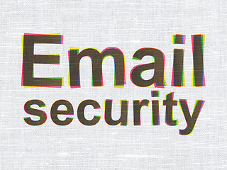 Image showing Privacy concept: Email Security on fabric texture background