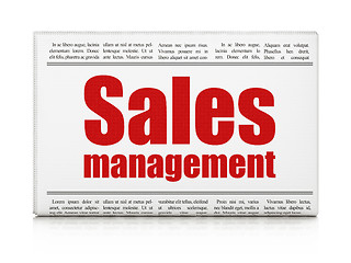 Image showing Advertising news concept: newspaper headline Sales Management