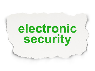 Image showing Protection concept: Electronic Security on Paper background