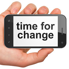Image showing Time for Change on smartphone