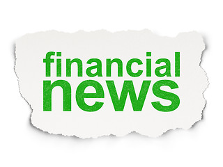 Image showing Financial News on Paper background