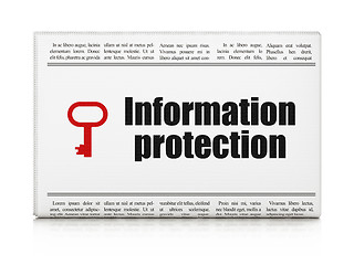 Image showing Security news concept: newspaper with Information Protection