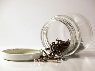 Image showing Jar of Nails
