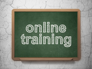 Image showing Education concept: Online Training on chalkboard background