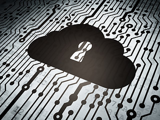 Image showing networking concept: circuit board with Cloud Keyhole