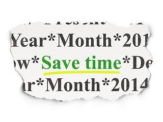 Image showing Save Time on Paper background