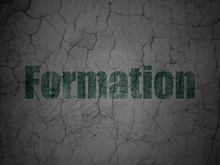 Image showing Education concept: Formation on grunge wall background