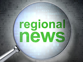 Image showing Regional News with optical glass