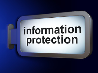 Image showing Safety concept: Information Protection on billboard background