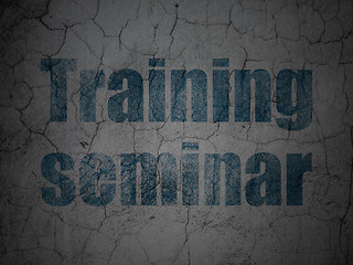 Image showing Education concept: Training Seminar on grunge wall background