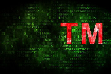 Image showing Law concept: Trademark on digital background