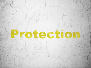 Image showing Safety concept: Protection on wall background