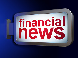 Image showing Financial News on billboard background