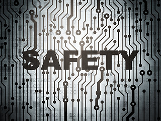 Image showing Protection concept: circuit board with Safety