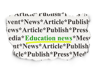 Image showing News concept: Education News on Paper background