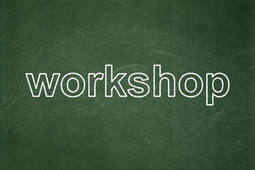 Image showing Education concept: Workshop on chalkboard background