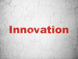 Image showing Business concept: Innovation on wall background