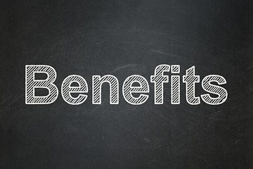 Image showing Finance concept: Benefits on chalkboard background