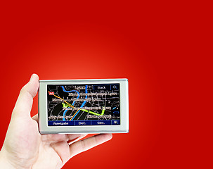 Image showing Gps in a man hand.