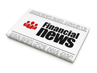 Image showing newspaper with Financial News