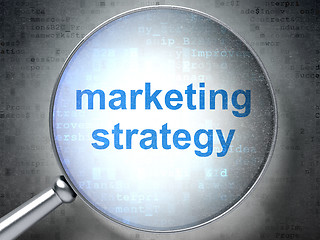 Image showing Marketing Strategy with optical glass