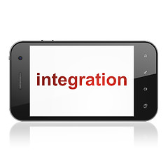 Image showing Business concept: Integration on smartphone