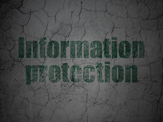 Image showing Privacy concept: Information Protection on wall background