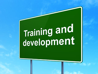 Image showing Education concept: Training and Development on sign