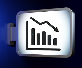 Image showing Business concept: Decline Graph on billboard background