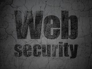 Image showing Web Security on grunge wall background